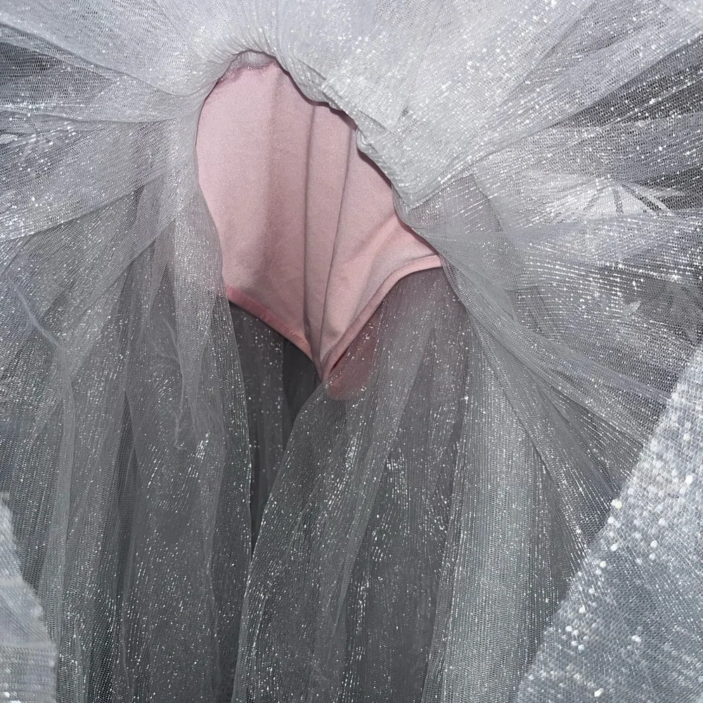 Girl Ballet Long Tutu Dress Spaghetti Straps Camisole Leotard Ballerina Costume